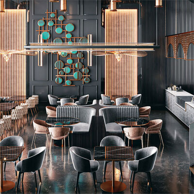 Good price Modern Design Shisha Lounge Furniture with Solid Wood Frame and Eco-Friendly Material online