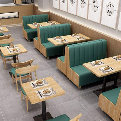 Good price Modern Design Restaurant Booth Sofa with PU Leather Seat and Customizable Cafe Furniture online