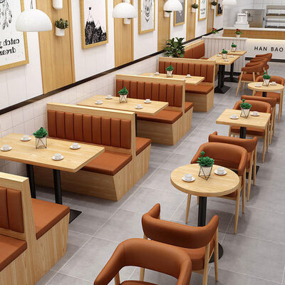 Good price Customizable Modern Design Commercial Sofa Durable Restaurant Booth Seating Curved Booth Furniture online