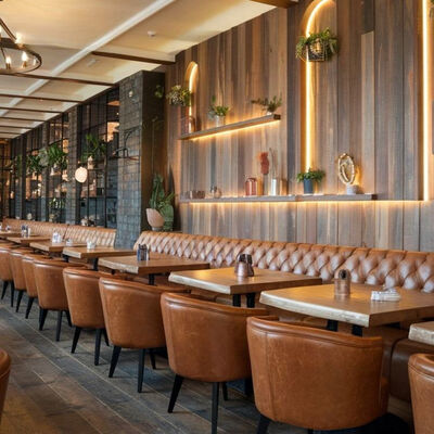 Good price Weather Resistant Leather Seat Booth with Durable Frame Construction and Modular Layout Flexibility for Restaurants and Cafes online
