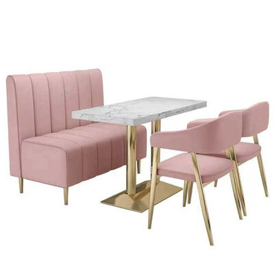 Good price Modern Design Leatherette Booth Seating Customizable Durable Restaurant Cafe Furniture online