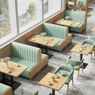 Good price Modern Customizable Cafe Furniture with Solid Wood Construction and Ergonomic Seat Cushion for Restaurant Booth Seating online