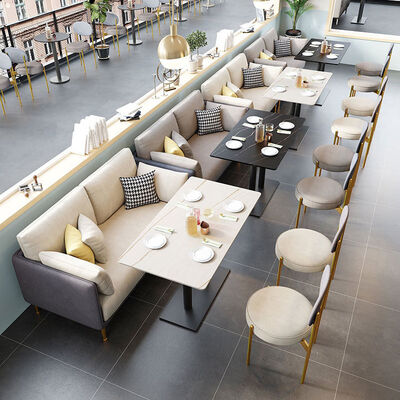 Good price Customizable Fire Retardant Modern Design Coffee Shop Fabric Sofa for Restaurant and Cafe Leisure online