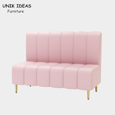 Good price Cafe Banquette Commercial Booth Seating For Home Bar Pink Leather 120x65x85cm online