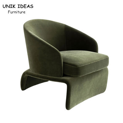 Buen precio Diseño italiano los 75x82x69cm del salón del verde de Sofa Single Seater Armchair Velvet en línea