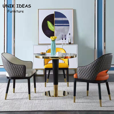 Good price 0.6CBM Nordic Dining Chair 4 Seater Scandinavian Dining Room Table And Chairs Marble online