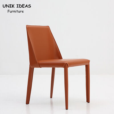 Bon prix Grey Leather Metal Frame Dining moderne préside 17 la maison de hauteur de siège de pouce 43.18CM en ligne