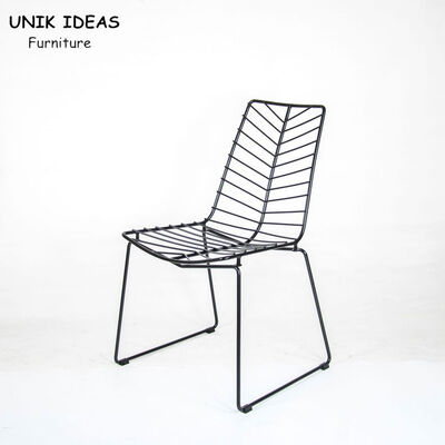 Buen precio Cojín foliforme Unikideas de Mesh Dining Chairs Stacking Diamond del alambre en línea