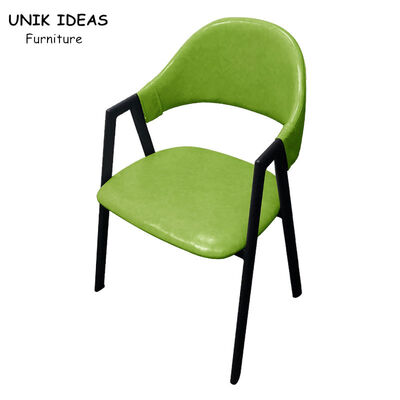 Goede prijs Gevormde Metaalkader het Dineren Stoelen met Groene Gele Grijs van het Wapens het Minimalistische Ijzer online