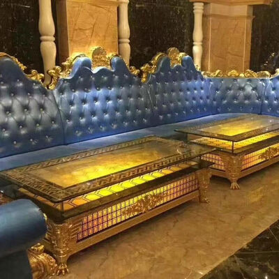 ราคาดี FRP Frame Leather Club Sofa Lounge Bar Classic Corner Disco Long Booth Sofa ออนไลน์