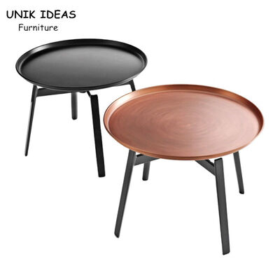Good price Round Corner Coffee Center Table Home Furniture Minimalist Metal Tray online